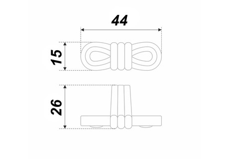 Мебельная ручка OLIVIA RC454MAB.4