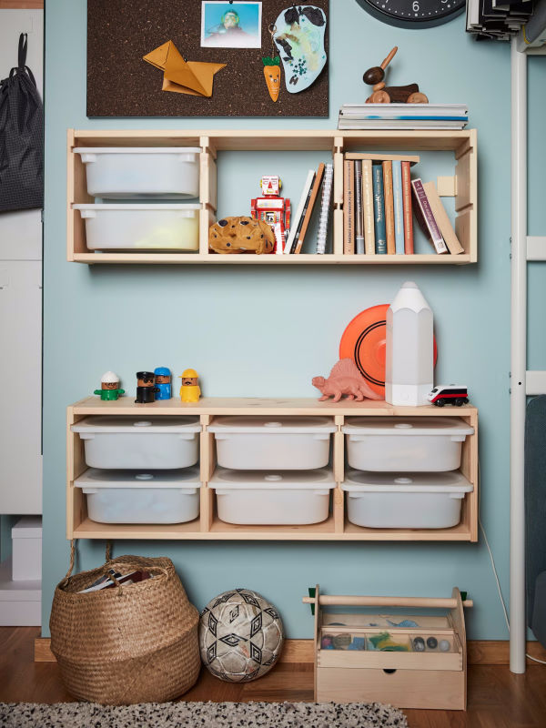 Корпус стеллажа ТРУФАСТ НАСТЕННЫЙ ТРОЙНОЙ 930, б/п, сосна, Profi&Hobby