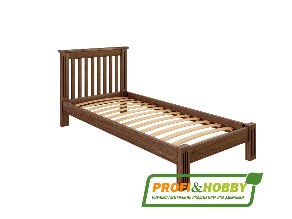Кровать Pino Rino 800 х 2000, сосна, масло 3168 дуб антик (3 уп.)