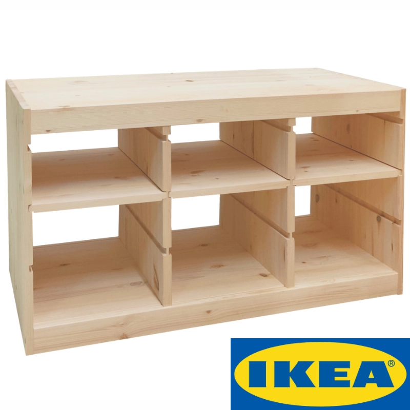 Стеллаж тройной 930х440х520 ТРУФАСТ б/п сосна,полки (3П) Profi&Hobby