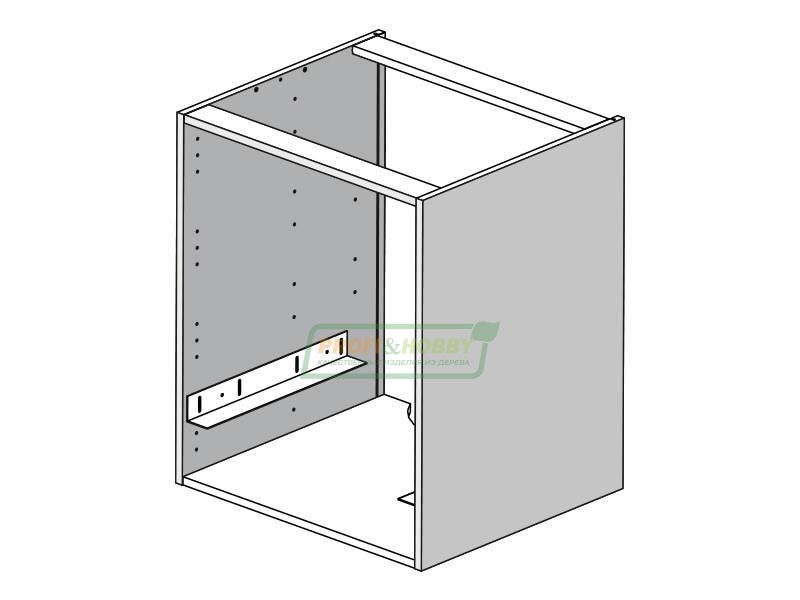 Тумба (корпус) ЛДСП 600х530х720 под технику Profi&Hobby