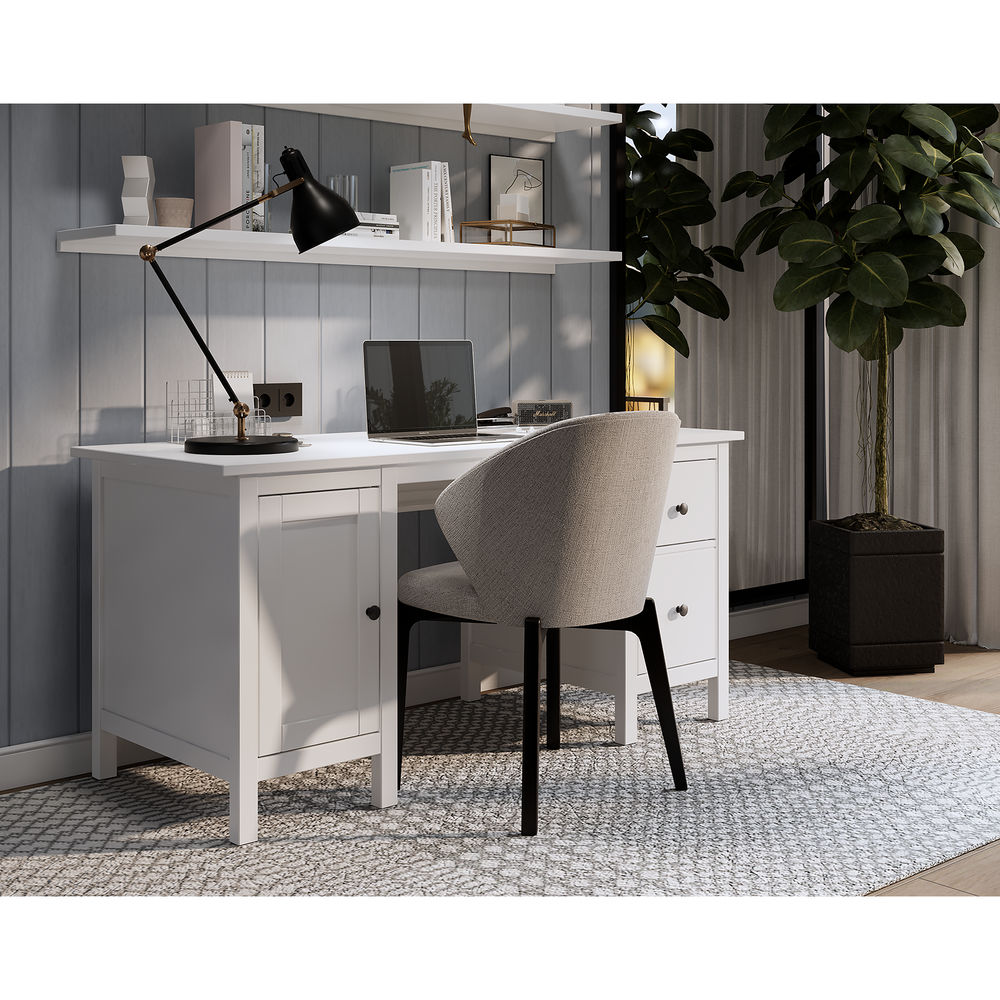 Стол письменный 155х65х74 белый ХЕМНЭС Profi&Hobby (2 уп.)