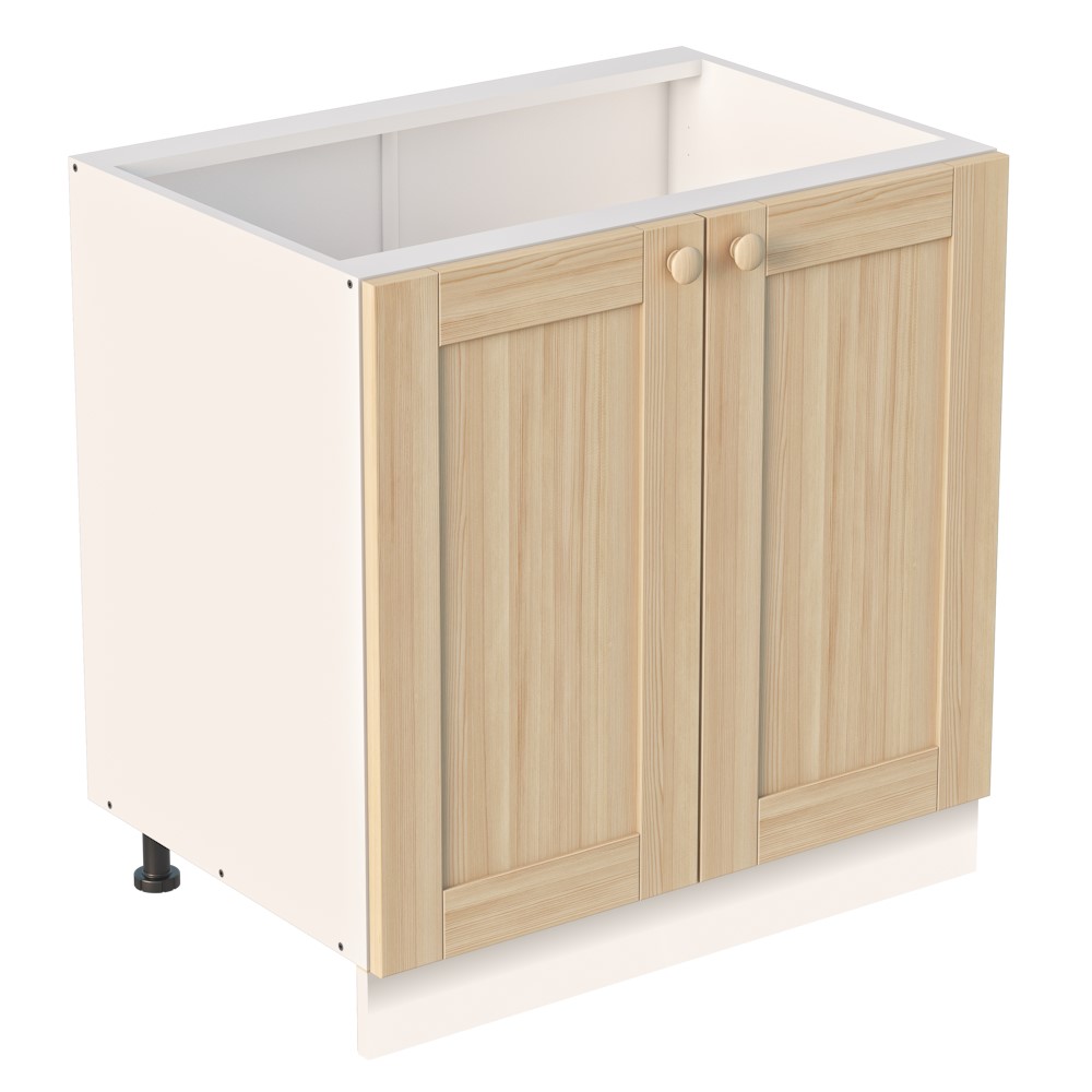 Тумба 2 двери 800х530х720 ЛДСП + фасад Скандик без покраски Profi&Hobby