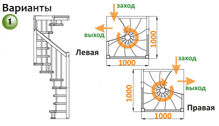 Лестница  ЛВ-1.0  П бук (5 уп.)