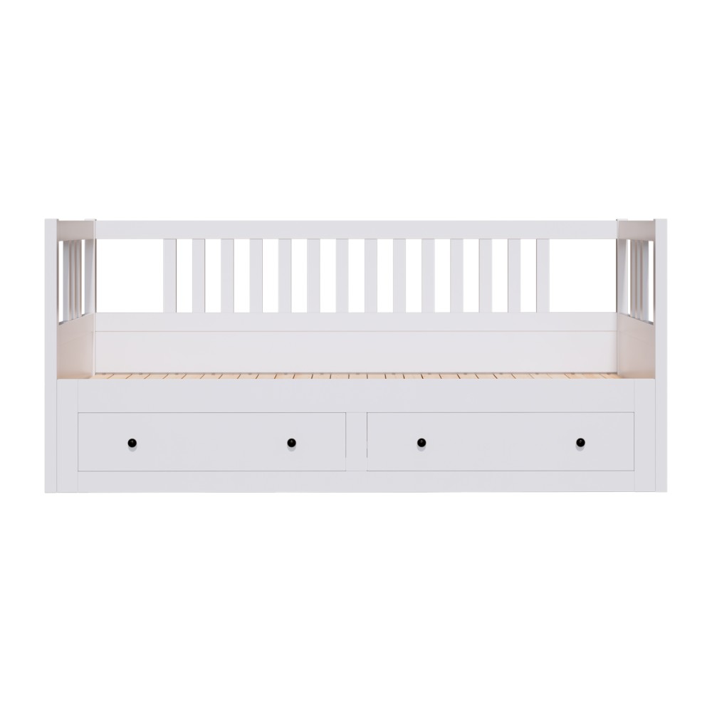 Кровать-кушетка 80x200 с ящиками ХЕМНЭС Profi&Hobby белый (3 уп) фото