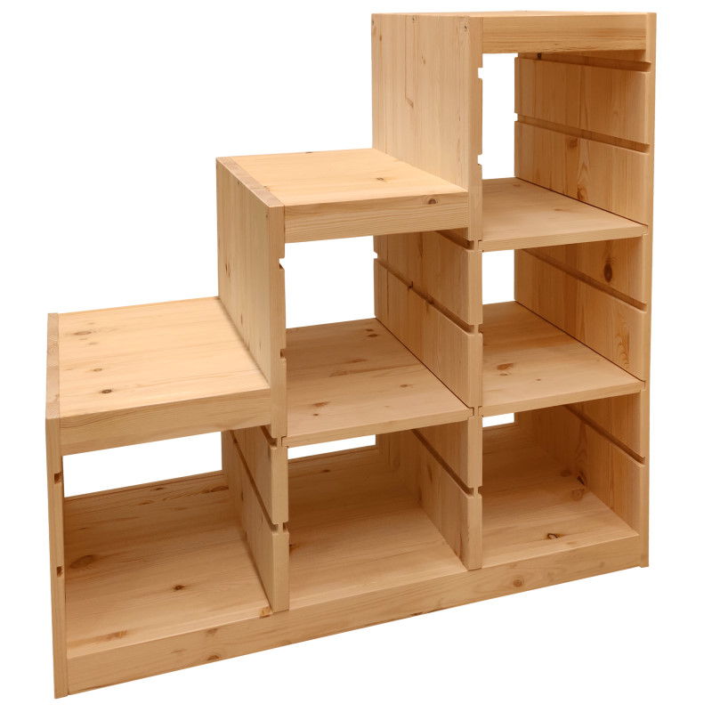 Полка ТРУФАСТ 300х430х18, б/п, сосна (лесенка, горизонтальный), Profi&Hobby