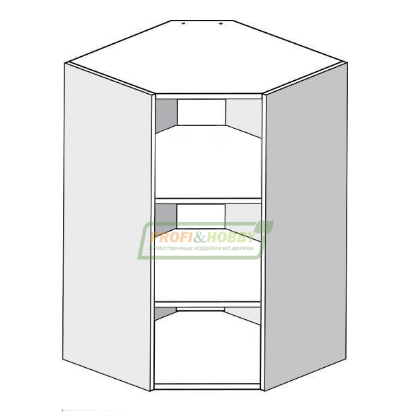 Шкаф угловой (корпус) ЛДСП 610х610х960 Profi&Hobby