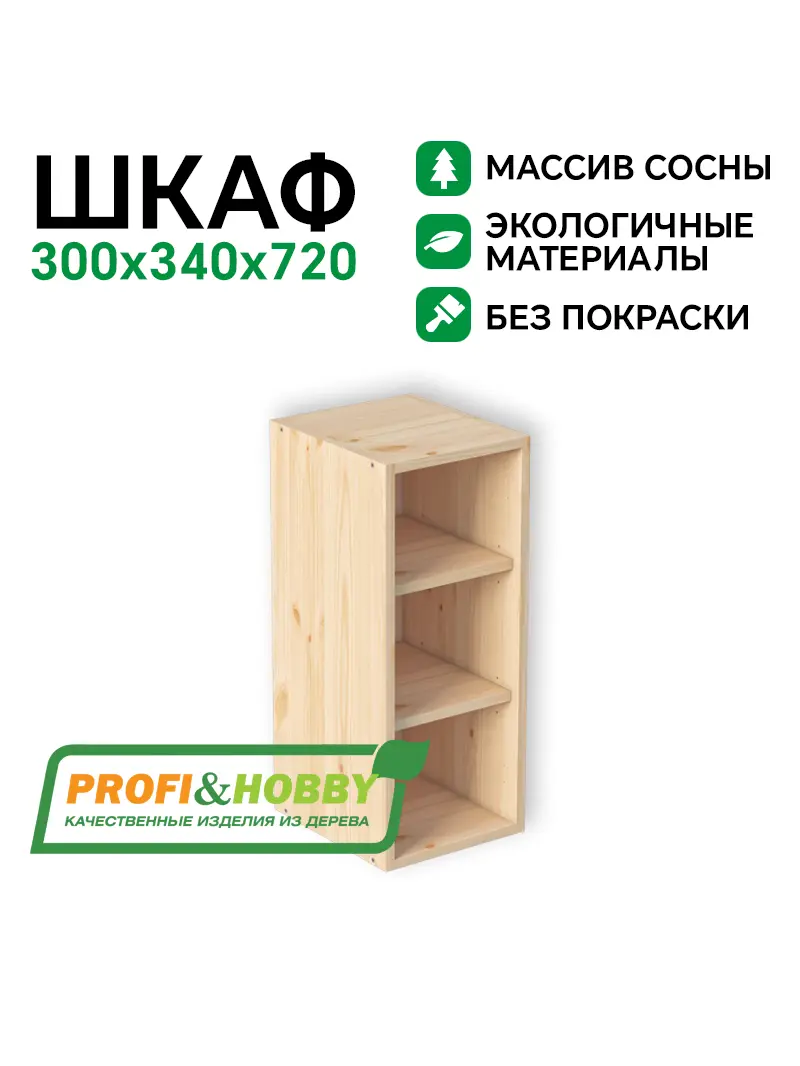 Шкаф (корпус) МАССИВ 300х340х720 Profi&Hobby
