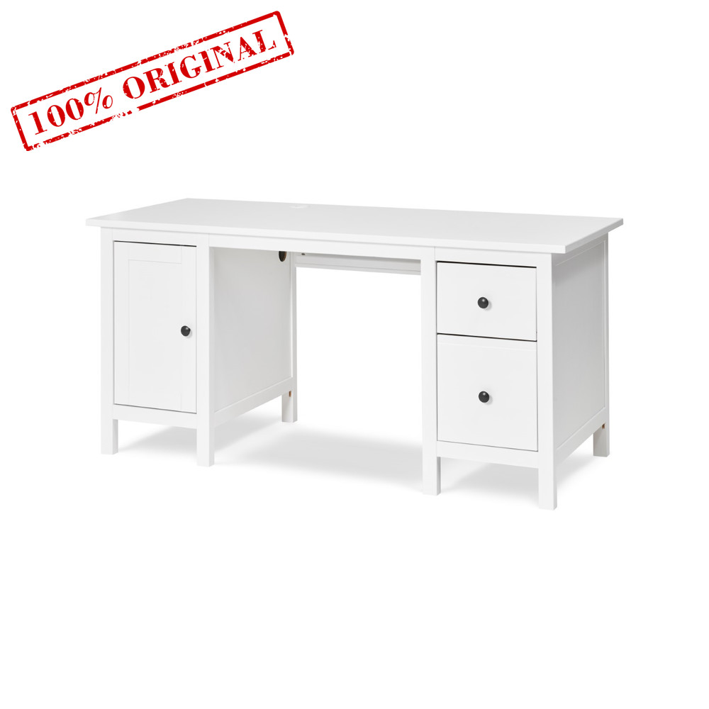 Стол письменный 155х65х74 белый ХЕМНЭС Profi&Hobby (2 уп.)