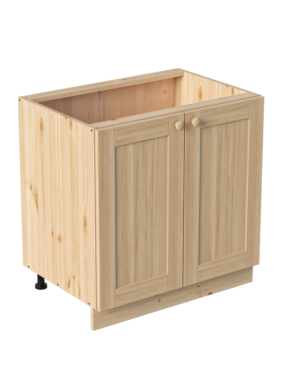 Тумба 2 двери 800х540х720 МАССИВ + фасад Скандик без покраски Profi&Hobby