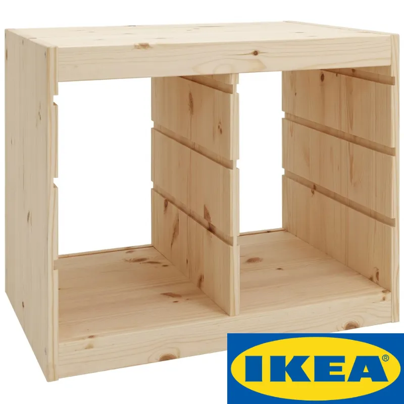 Корпус стеллажа ТРУФАСТ ГОРИЗОНТАЛЬНЫЙ ДВОЙНОЙ 630, б/п, сосна, Profi&Hobby