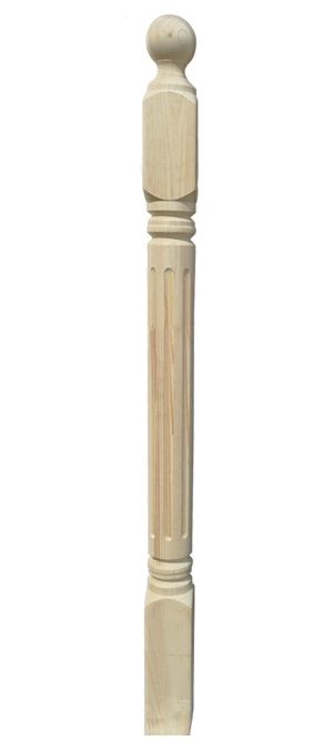Столб лестничный сосна 80 х 80 х 1200 № 8 Экстра