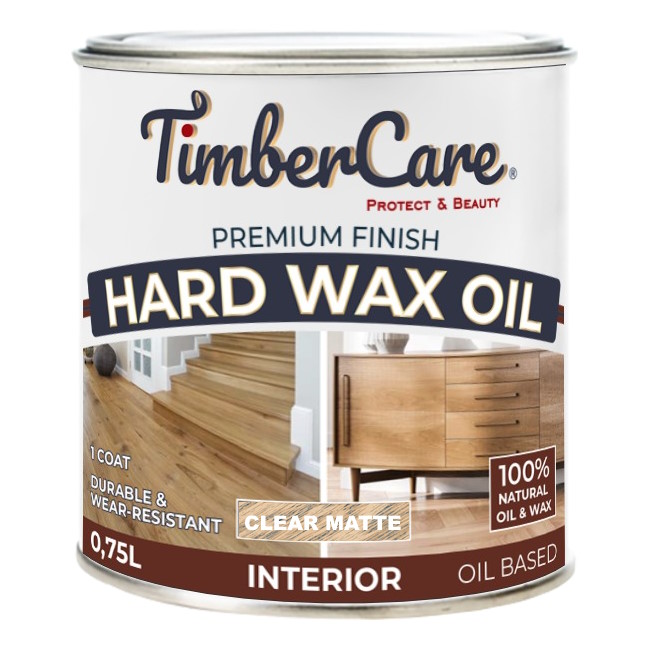 350051 Масло TimberCare Hard Wax Oil (прозрачное матовое) 0,175 л