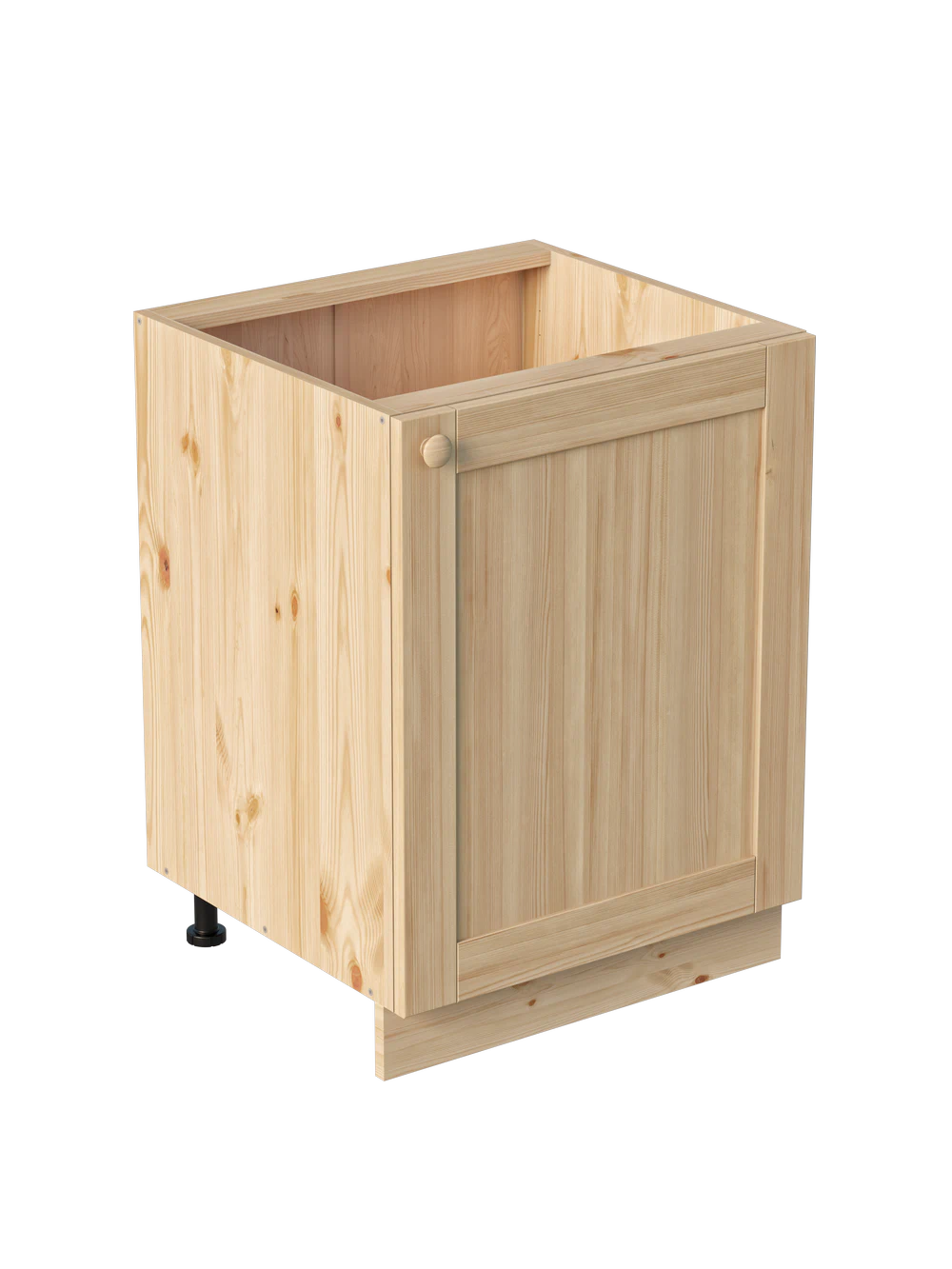 Тумба 1 дверь 600х540х720 МАССИВ + фасад Скандик без покраски Profi&Hobby