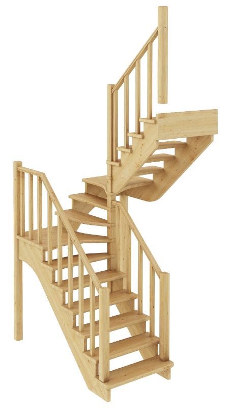 Лестница  К-034м  П  сосна (6 уп)