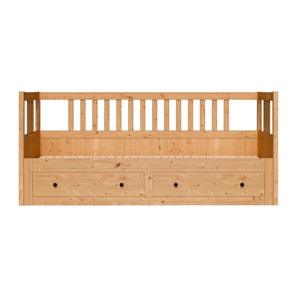 Кровать-кушетка 80x200 с ящиками ХЕМНЭС Profi&Hobby светло-коричневый (3 уп) фото