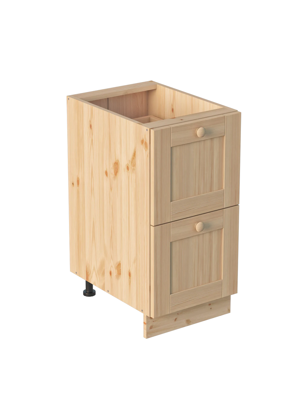 Тумба 2 ящика 400х540х720 МАССИВ + фасад Скандик без покраски Profi&Hobby