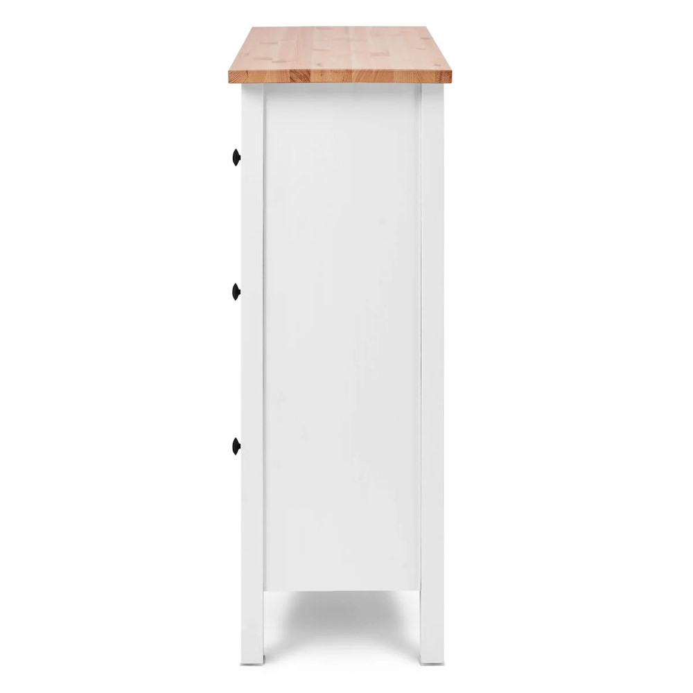 Комод 3 ящика MINI ХЕМНЭС Profi&Hobby белый/светло-коричневый (1уп.) фото